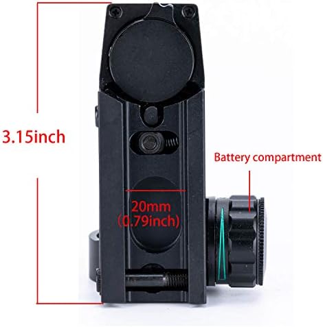Aimsniper רפלקס היקף רובה אדום נקודה ירוקה הראייה 4 Reticle עמיד למים, עמיד הלם לגרד עם 20mm רכבת