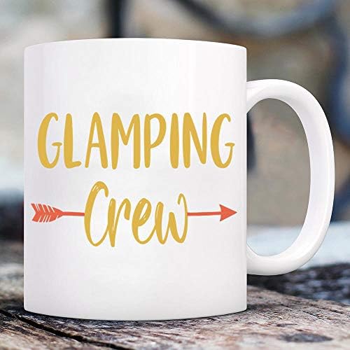 קמפינג ספל - ספל קפה Set - Glamping הצוות מצחיק התאמת המשפחה בנות הטיול