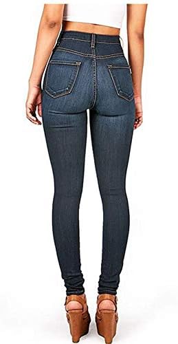 Andongnywell קו מותן גבוה-עלייה צבעוניים סקיני ג ' ינס סטרץ לנשים