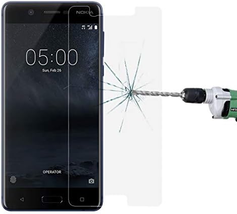 JINPART טלפון Acccessories 2 יח 'תואם עבור Nokia 5 0.26 מ מ 9H קשיות פני השטח פיצוץ הוכחה שאינו מלא מסך זכוכית מחוסמת