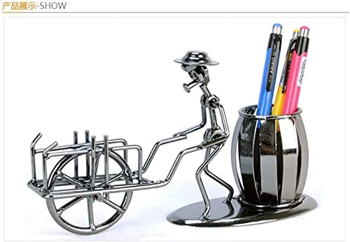 RQHZX עגלת ברזל מחזיק עט קישוט המשרד סלון שולחן המתנה חפצים נוסטלגיים מלאכות 23cmx6cmx13cm