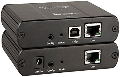 הקופסה השחורה USB 2.0 Extender 4 נמל CATx/LAN