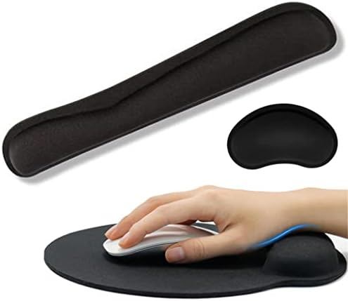 מקלדת היד לנוח משטח עכבר עם החלקה בסיס כף היד לנוח פד ארגונומי Mousepad על כתבן המשרד משחקים למחשב נייד מחשב Gaming
