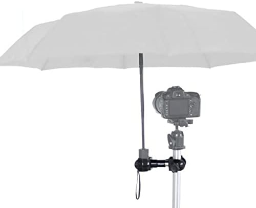 NC 2X מתכת חצובה מטריה בעל מצלמה מתכווננת קליפ עמוד צילום