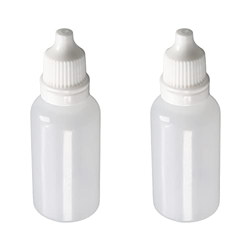 Bettomshin 10Pcs פלסטיק בקבוק טפי 20ml, פה קטן השליכו בקבוקים ריקים Squeezable נוזלי בקבוק טפי לבן שקוף