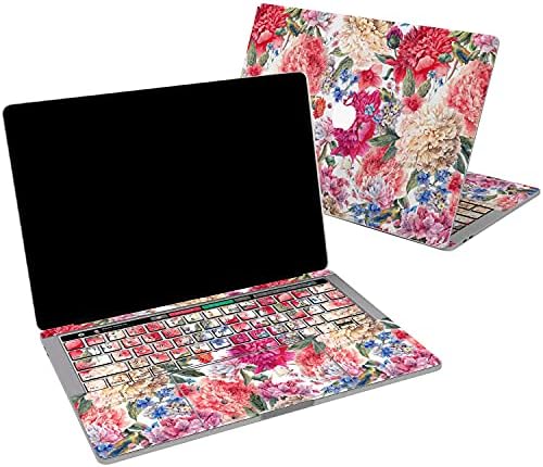 Cavka מדבקות ויניל העור חלופי עבור ה-MacBook Pro 16 M1 Pro 14 מקס אוויר 13 2020 רשתית 2015 מק 11 מק 12 מדהים פרח ורוד